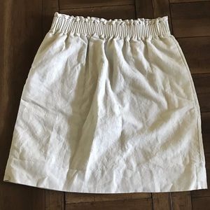 J.Crew Tan Paper bag skirt